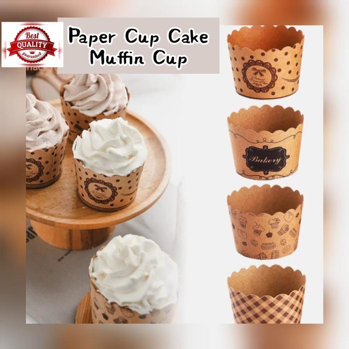PAPER CUP CAKE / MUFFIN CUP LUXURY ~ FOOD GRADE (COKLAT)