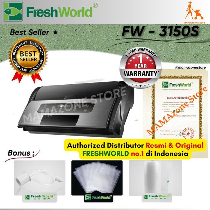FRESHWORLD Vacuum Sealer FW3150s FW 3150s FW-3150s - Mesin Premium Freshworld Vacuum Sealer with