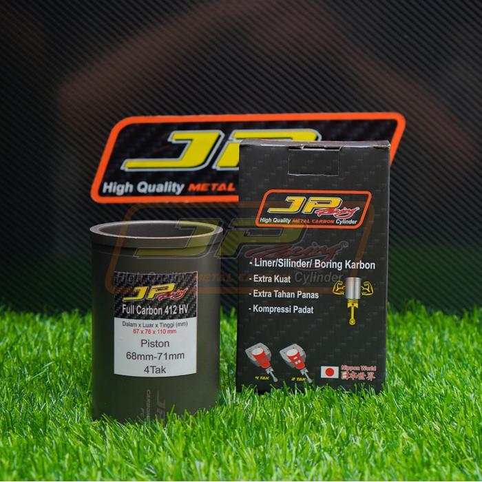 JP RACING Liner carbon utk piston 68-71 mm bahan FULL carbon 412 hv