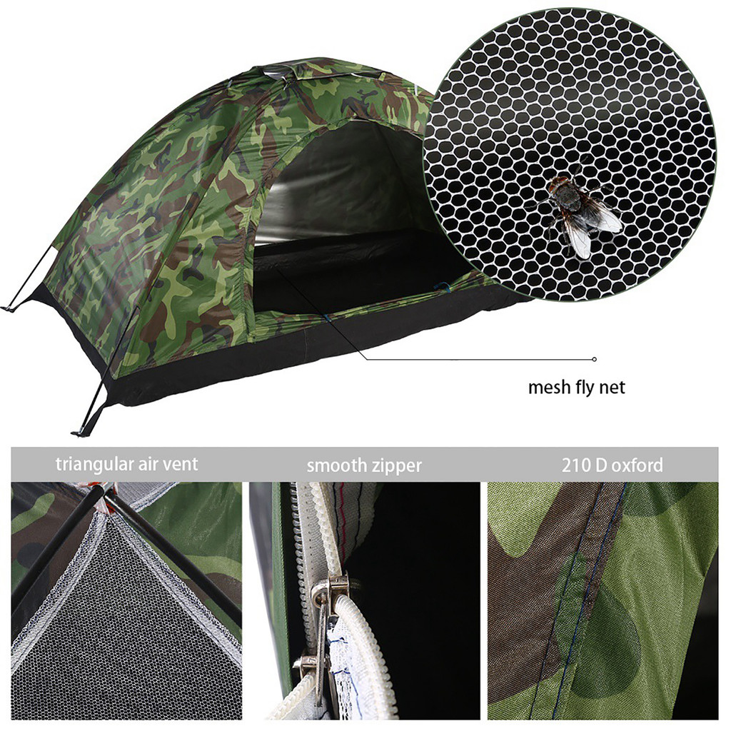 Camouflage Tent One Person Tent Outdoor Tent Tent Outdoor Camouflage UV Waterproof One Person Tent