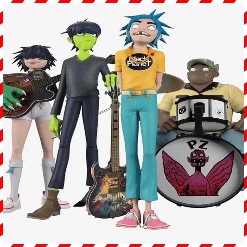 Gorillaz Band Action Figure Rock Band Member Figurine 2D Noodle Murdoc Russel Model Doll Figures
