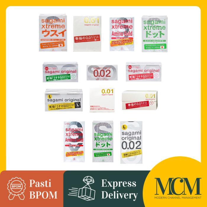 Xoticxquisite Sagami - Kondom Sagami Original 001 Dan 002 / Dotted / Ukuran S Dan L