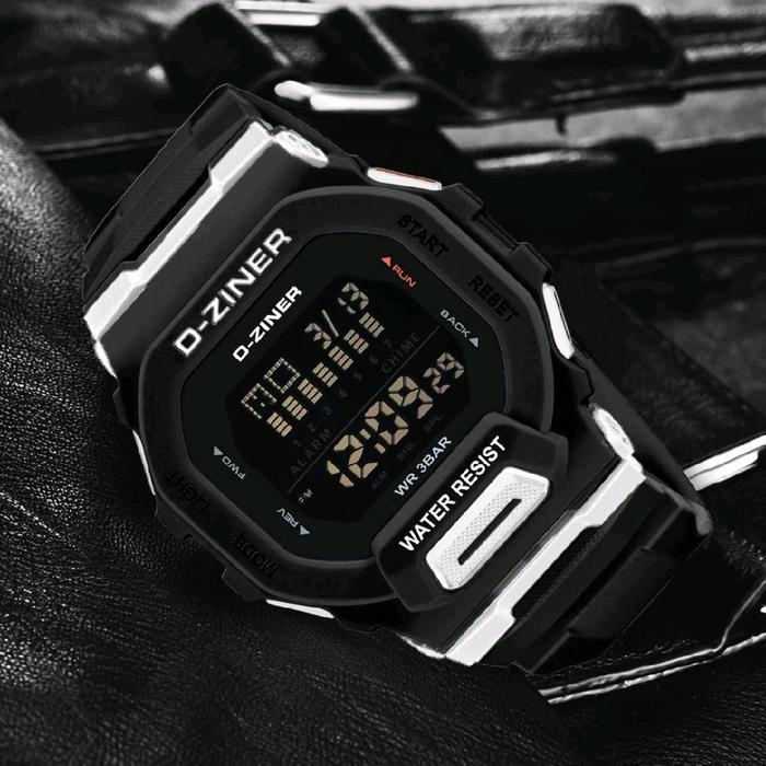 PROMO Best Seller Jam Tangan Digital D Ziner 8312 Led Alarm Stopwatch Original