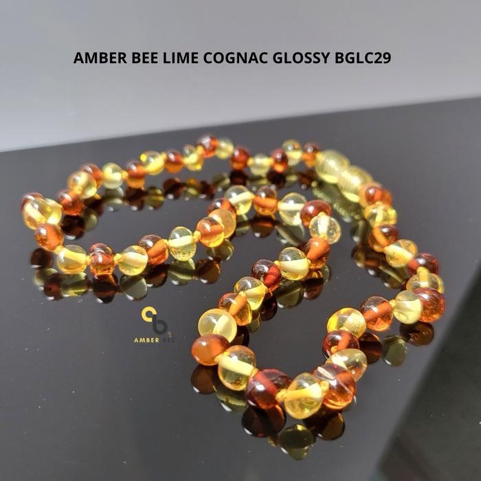 READY Kalung Anak Amber Premium Glossy Lime Cognac N29 By Amber Bee kalung fashion gala Costume