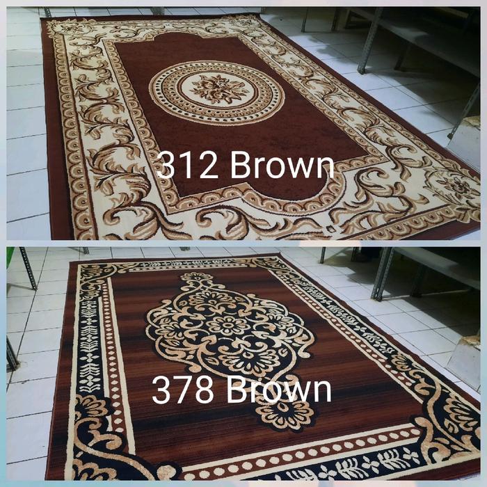 Karpet Permadani Shafira Mega Jumbo Sangat Besar 275x350 cm Marun Merah Abu-Abu Hitam Hijau Cream