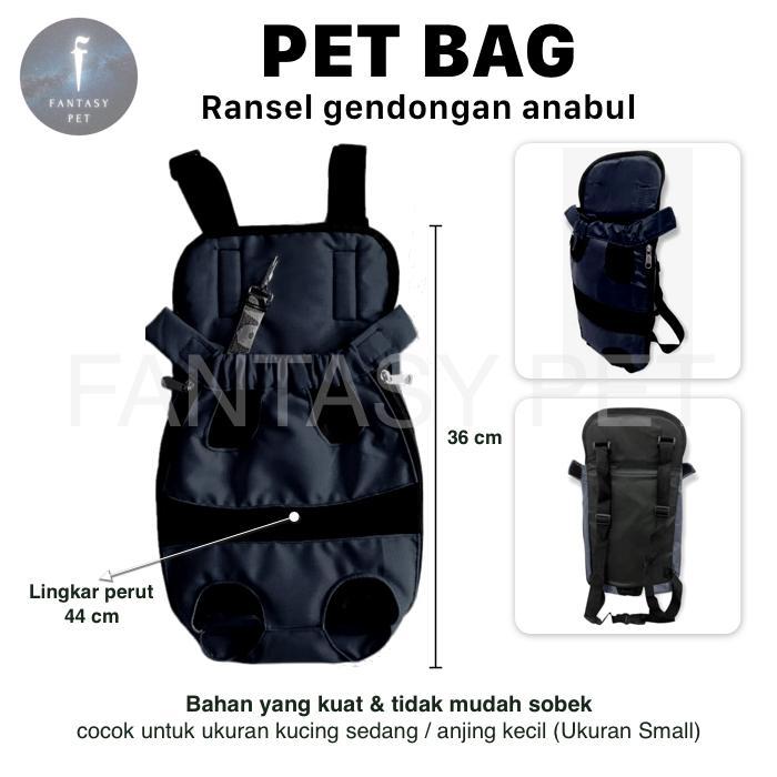 Premium Pet Bag Carrier Gendongan Ransel Anjing Kucing Original