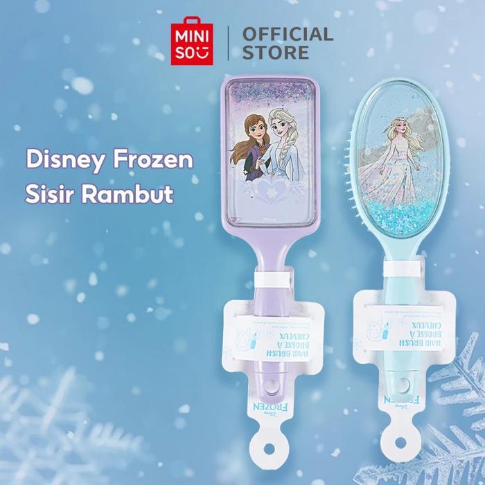 MINISO X Disney Frozen Sisir Rambut Hair Brush Comb Shinny Massage Sisir Rambut Elsa