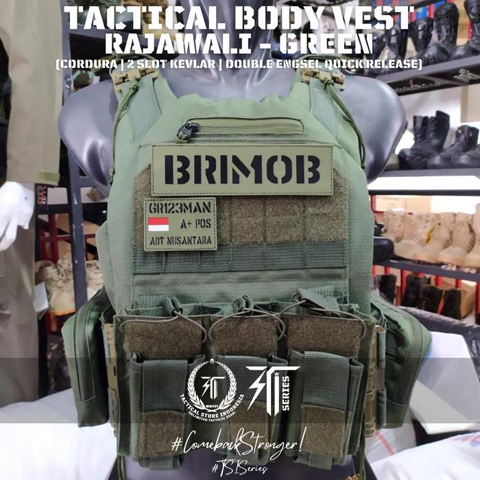 Bodyvest Rajawali RompiTactical Double Fast Release - Hijau