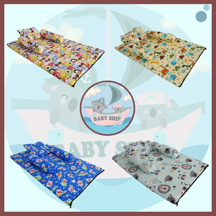 Matras Kasur Bayi Jumbo Free Set Bantal Guling Bayi Free Tas Mika [ Merk Babyship ]