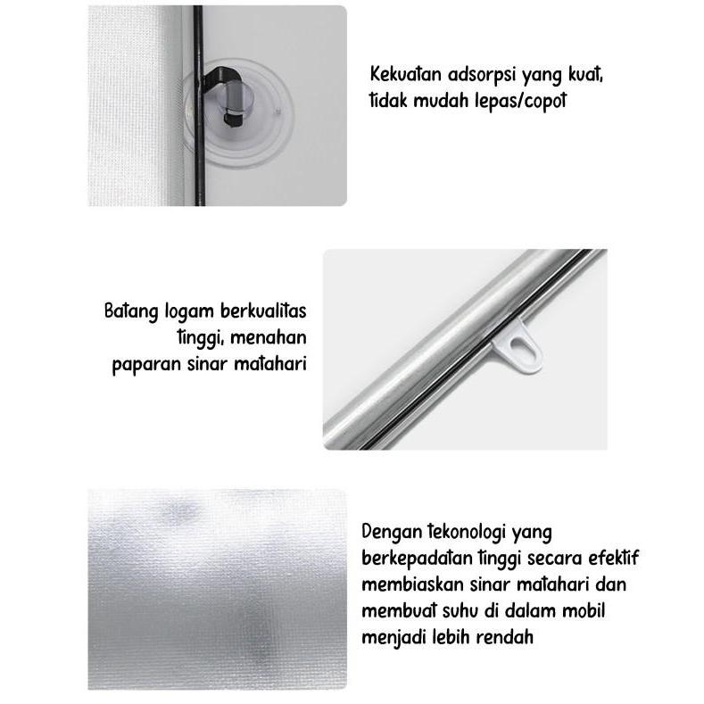 Tutup Kaca Mobil Anti Panas/UV Matahari Pelindung Panas Kaca Mobil