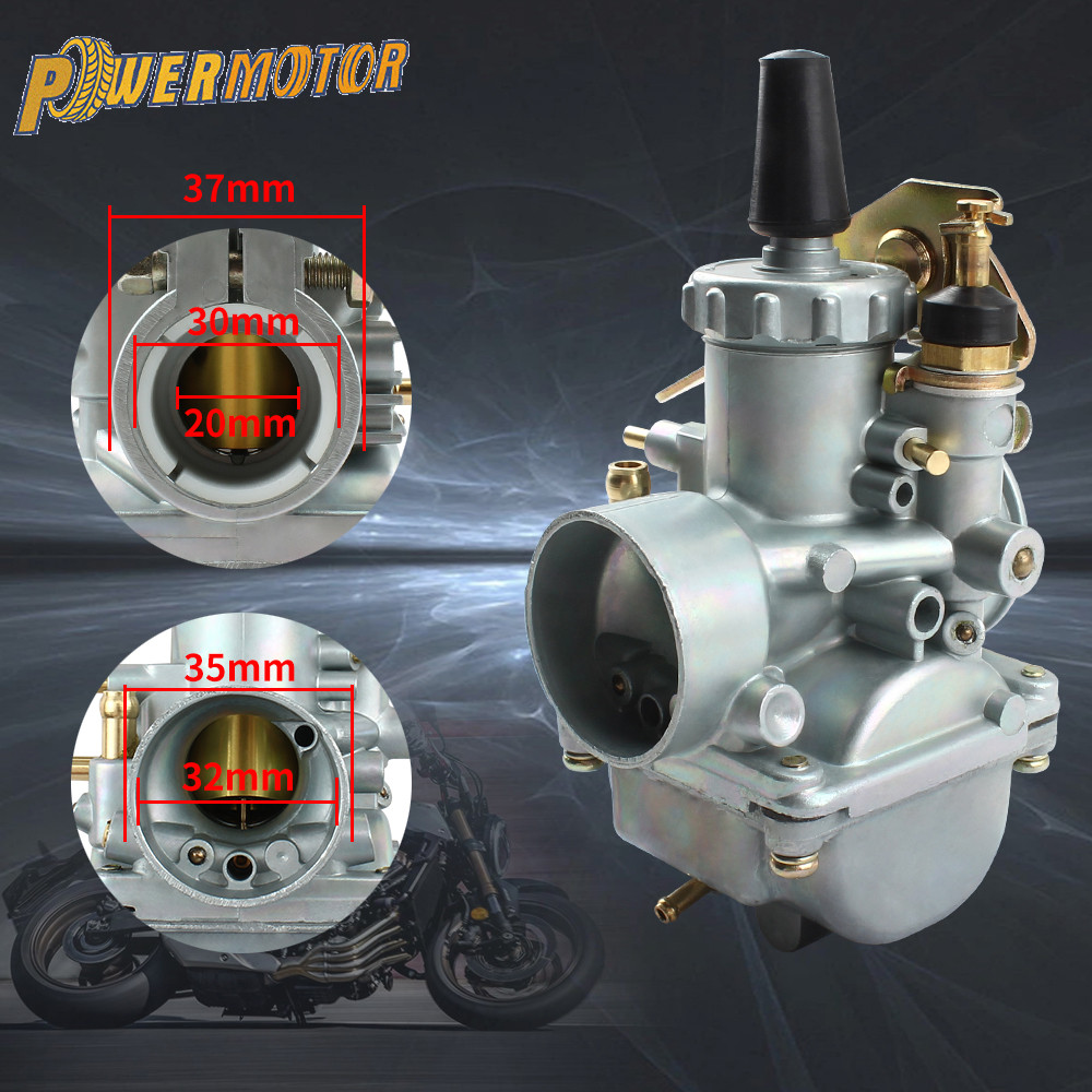 Universal 20Mm Motorcycle Carburetor For Mikuni Vm20 Pocket Bike Carburetor 50Cc-125Cc Dirt Pit Bike