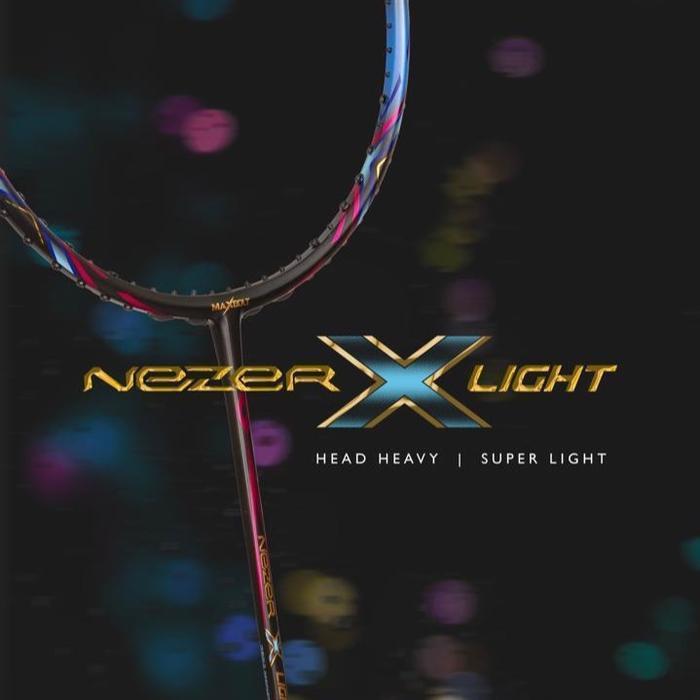 Raket Maxbolt Nezer X Light 9U Original Head Heavy Max Tension 30lbs Free Senar BG66 Ultimax