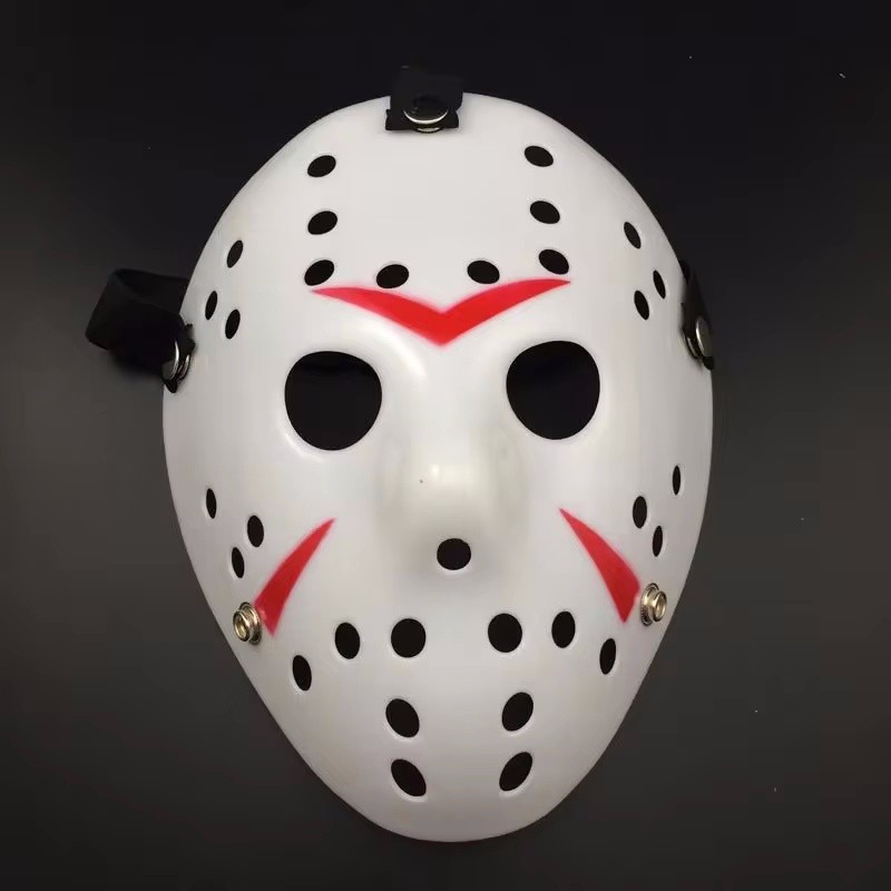 Hallowmas Adult Men's Realistic Friday The 13th Jason Voorhees Hockey Mask Iconic Horror Movie Mask