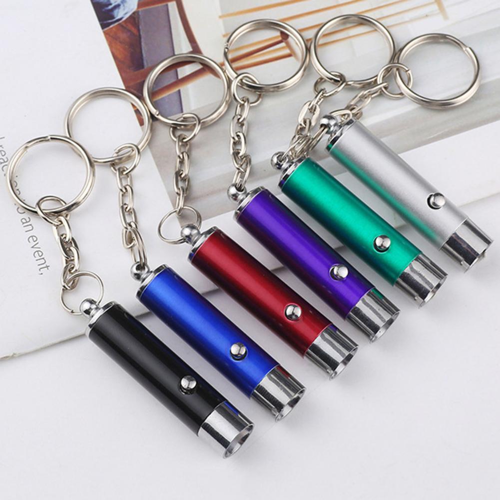 Convenient UV Light Keychain Battery Operated Small UV Flashlight Keychain UV Flashlight Torch Key