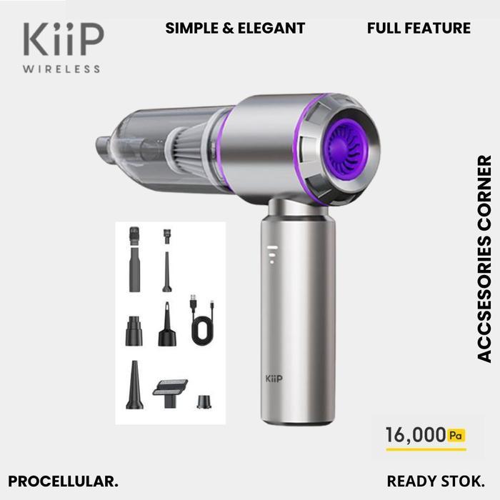 TERLARIS KiiP Vacuum Clearner Portable Penghisap Debu Mobil Keyboard Multifungsi SALE