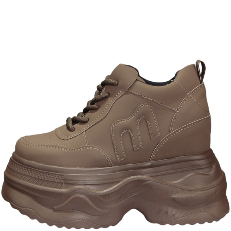 10 12 14CM Invisible Inner Increase Small White Shoes Women 2025 Small Thick Platform Platform Shoes