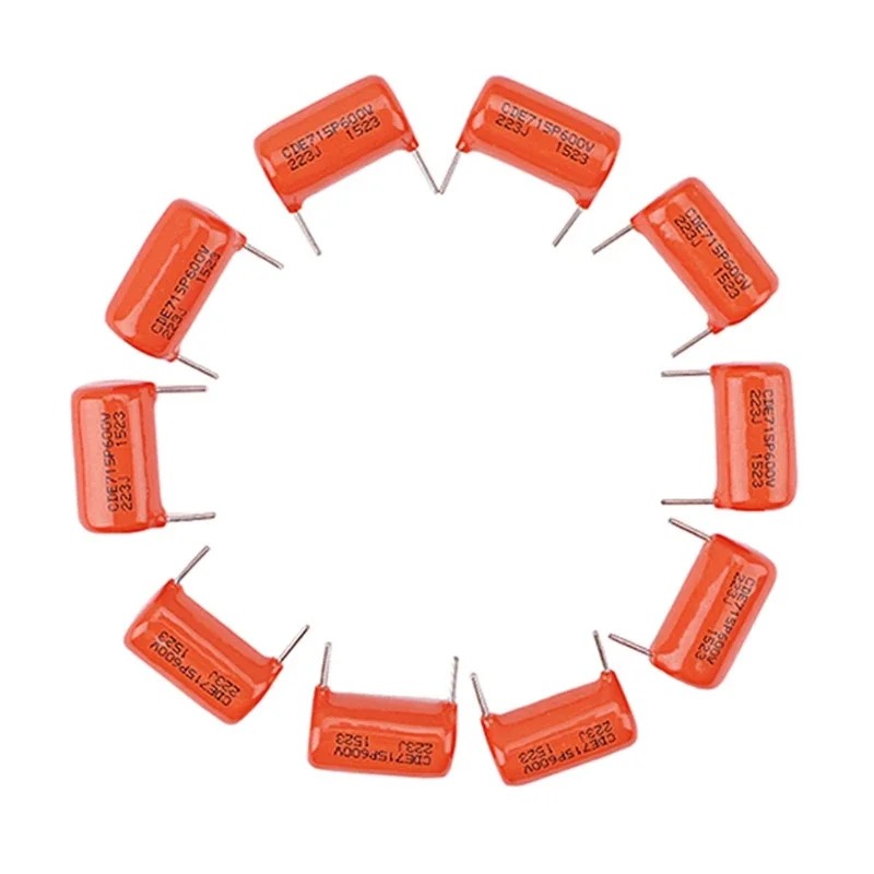 Set of 10 Sprague Guitar Bass Hot Favorable 022uf 600v 715P Drop Capacitor Caps Guitar Tone