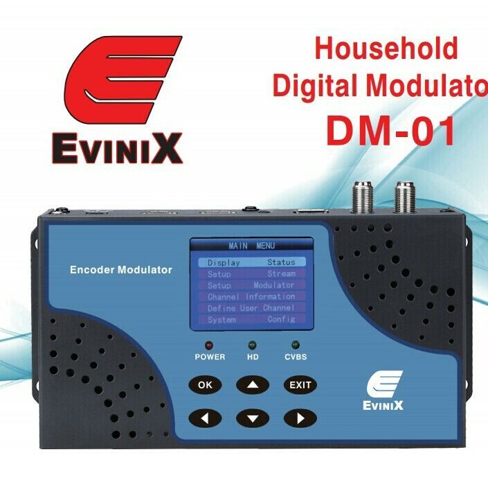 Modulator Digital DVBT2 EVINIX DM-02