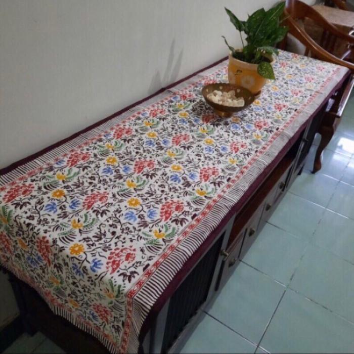 Taplak Meja Panjang 200Cmx50Cm Taplak Meja Batik Panjang Taplak Runner Panjang 2 Meter Taplak Meja