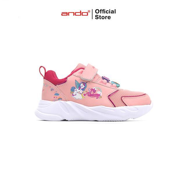 Ando Official Sepatu Sneakers My Unicorn Anak - Peach/Putih