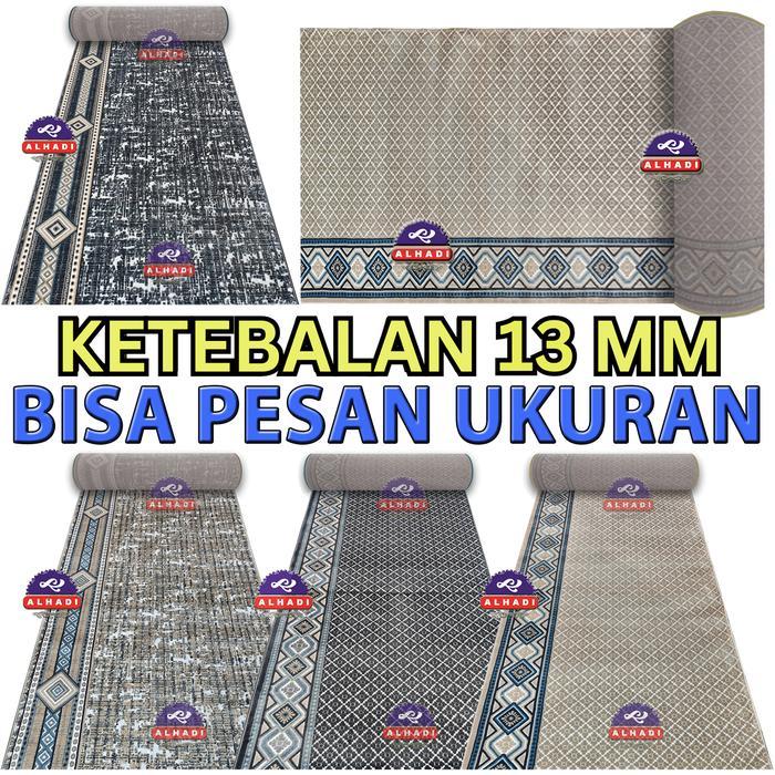 Alhadi Karpet Masjid MARTRA METERAN 100cm x 120cm Tebal 13mm Sajadah Mushola Empuk Lembut