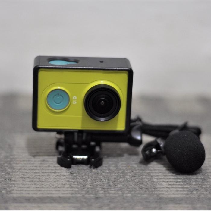 Yi Action Cam Modifikasi Mic External Kamera Motovlog Motovlogger Terpercaya