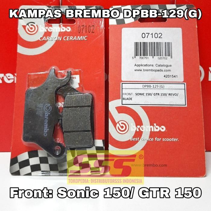 BREMBO KAMPAS REM DISCPAD DEPAN CERAMIC SONIC 150 GTR150 BLADE X125FI