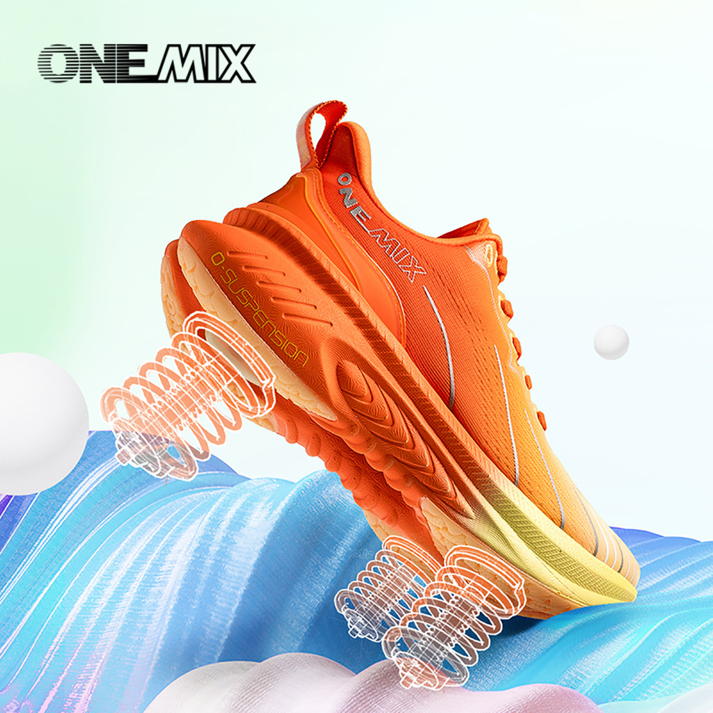 Onemix New Top Cushioning Running Shoes For Man Athletic Training Sport Shoes Outdoor Non-Slip