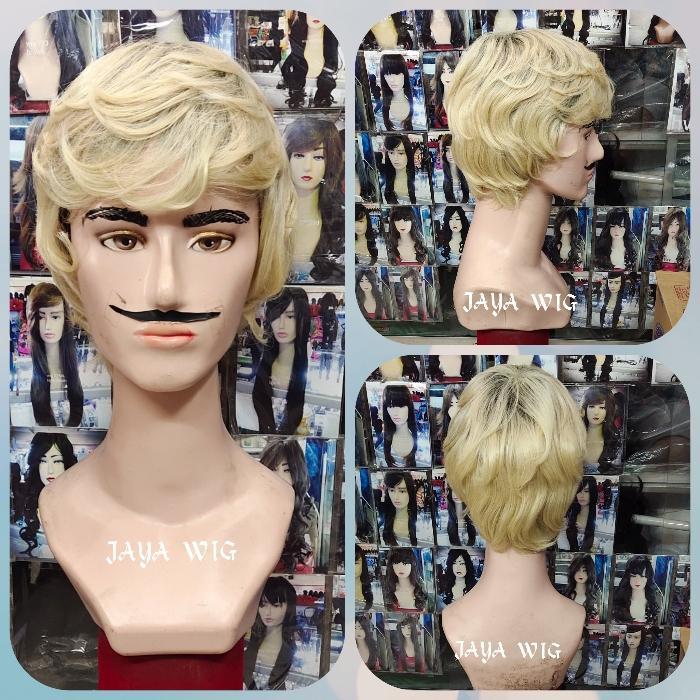 RAMBUT PALSU PRIA /WIG COSPLAY /WIG COWOK /WIG PRIA /WIG PENDEK