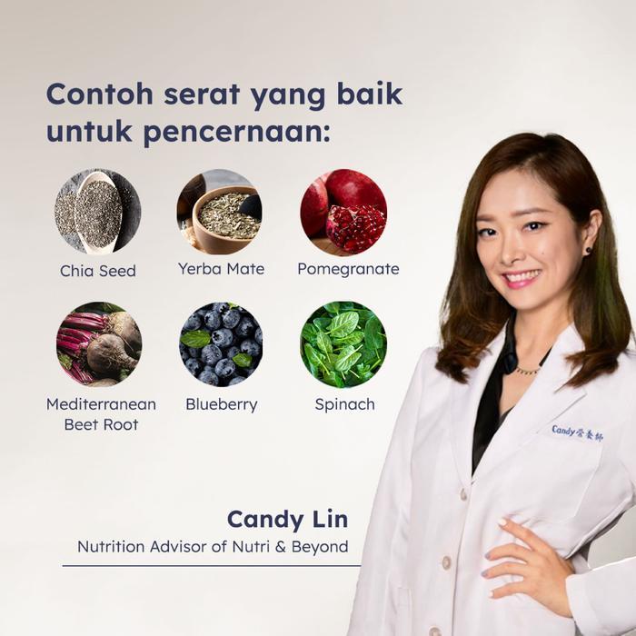 NUTRI & BEYOND FIBER DRINK DENGAN BUAH DAN SAYUR RASA MIXBERRY (1 BOX ISI 4PCS)