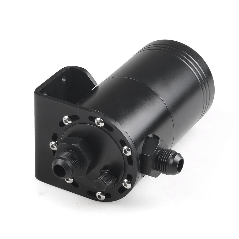 600ML ALUMINUM BAFFLED CAR OIL CATCH CAN TANK SEPARATOR RESERVOIR OIL CATCH TANK WITH AN10 ADAPTERS