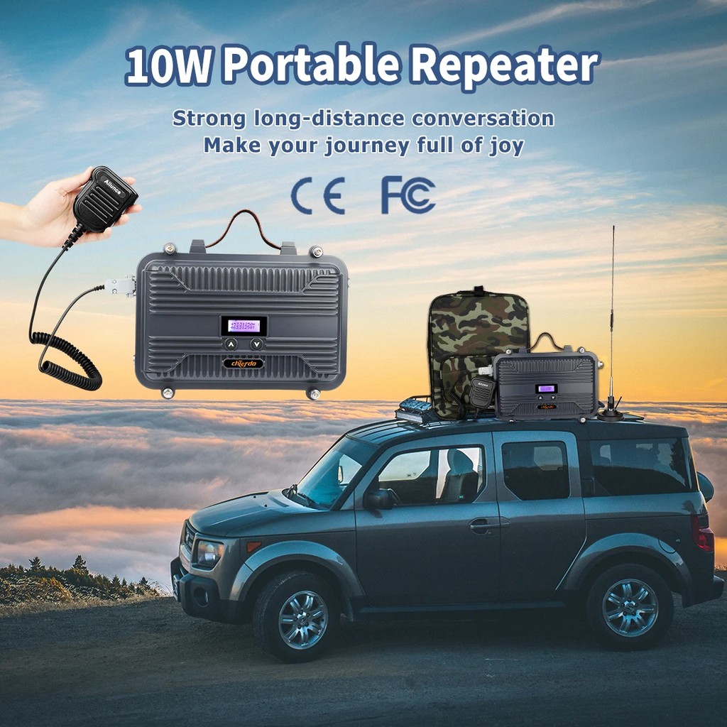 Hot Sale DMR Digital Mini Duplex UHF / VHF 10W Two Way Radio Portable Repeater Talk Range 20KM