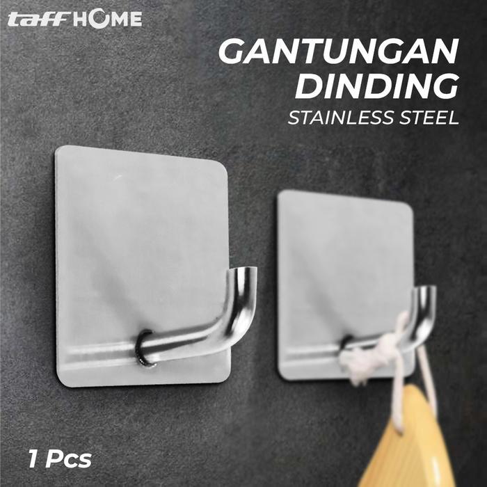 "New" Gantungan baju tas tempel dinding minimalis hook hanger stainless