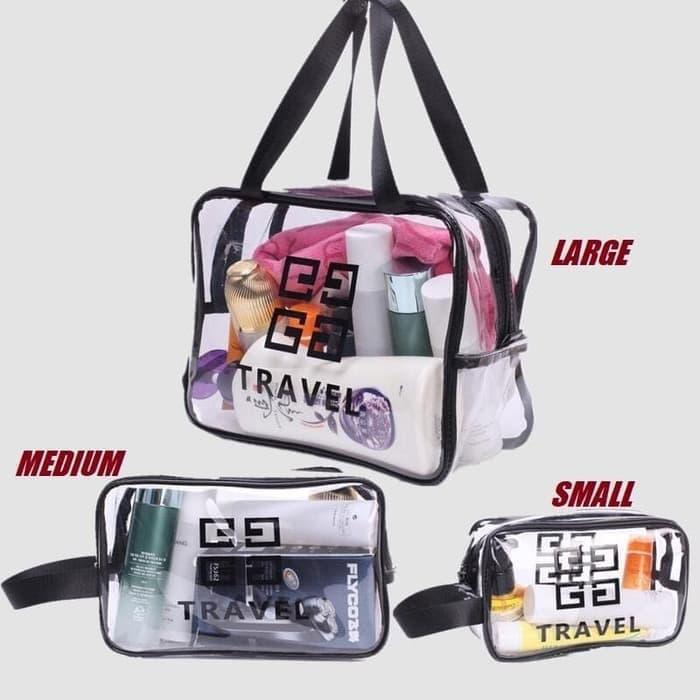 Tas Kosmetik Travel Bag Organizer Transparan Cosmetic Pouch Mika F397 #Gratisongkir
