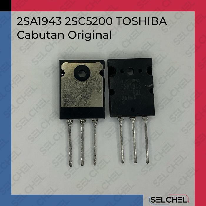 2Sa1943 & 2Sc5200 Cabutan Original Transistor Power Audio Kualitas Premium Redy Stok