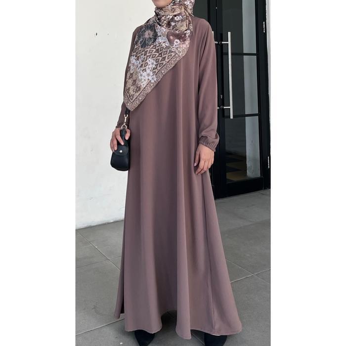 Terlaris Griya Musafa - Pakaian Wanita Muslimah Afiya Abaya Crinkle Yoryu Gamis Cantik Simpel Good