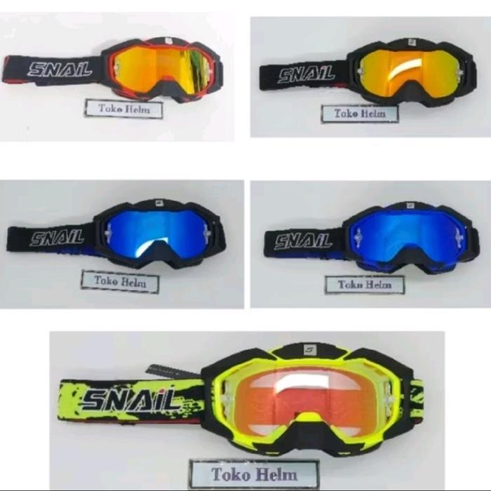Terlaris Kacamata Helm Cross/Trail Goggle Snail