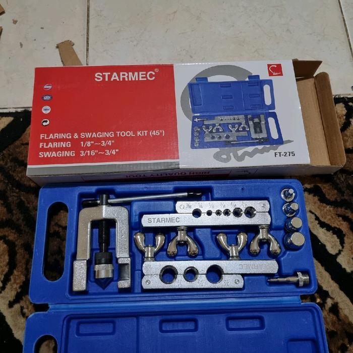 Flaring Pipa Ac & Swaging Tool Kit (45) Merk Rme / Starmec Ft-275 Terbaik