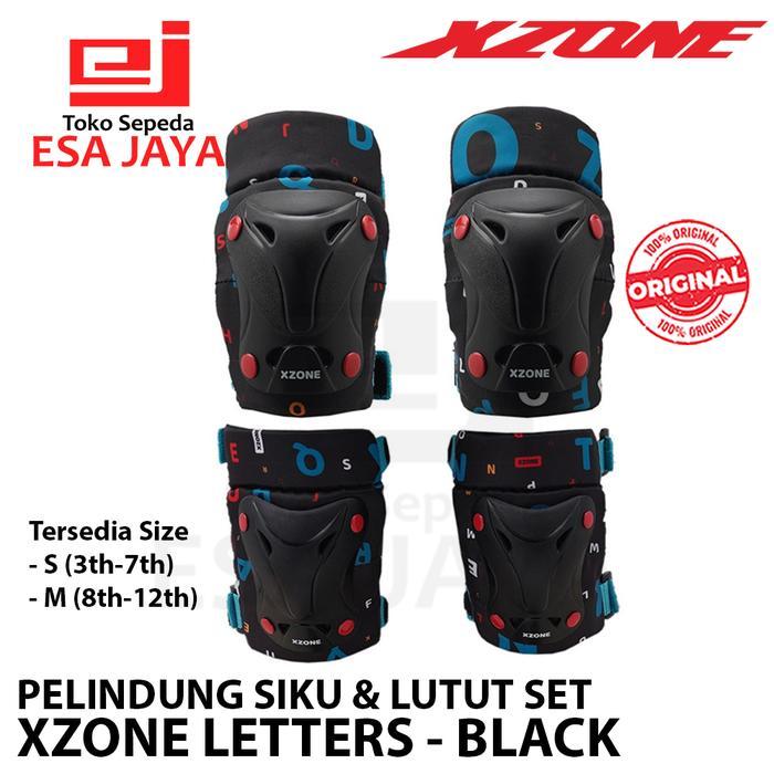 Xzone Letters Dekker Pelindung Siku Lutut Anak Kids Protector Deker