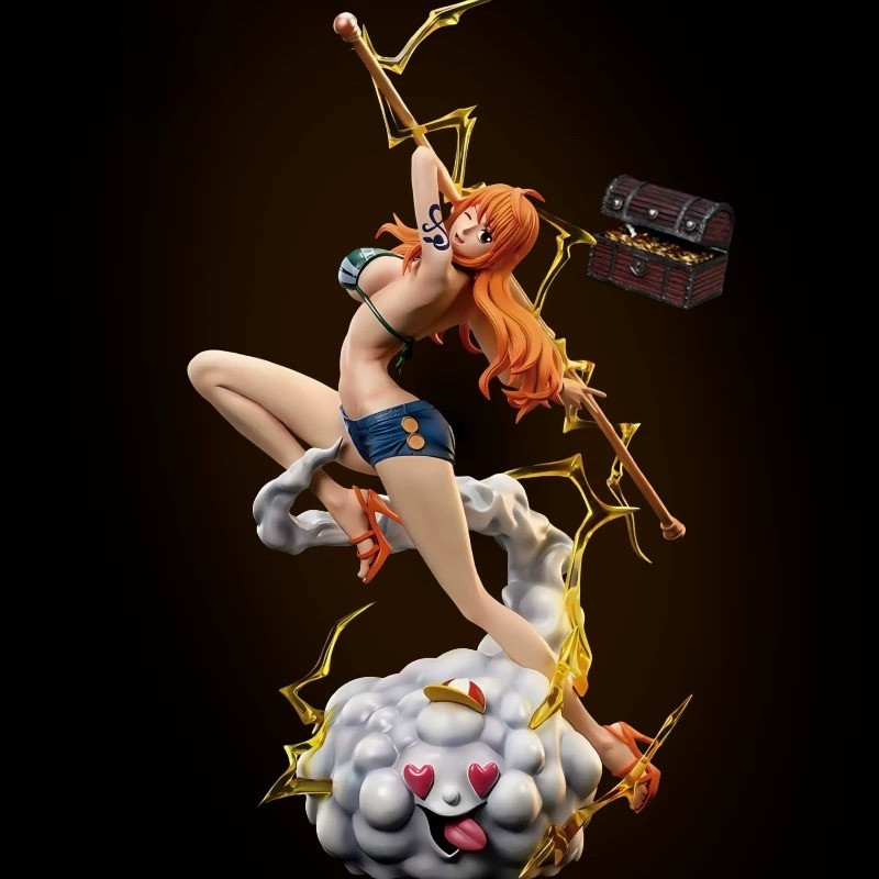 30cm One Piece Anime Figure Nami Hot Girl Action Figurine Hentai Pvc Statue Model Room Collection
