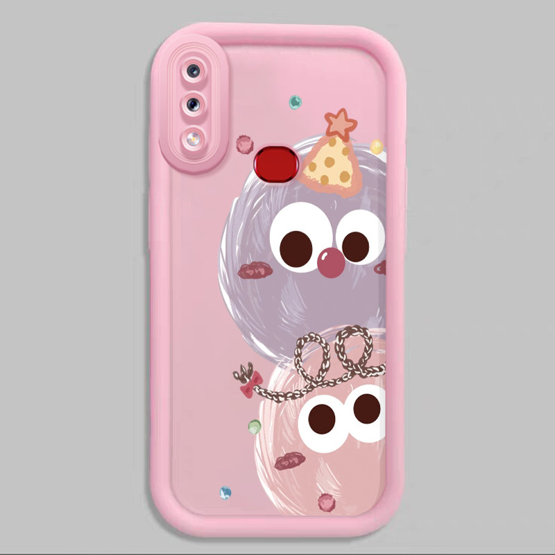 Casing Hp untuk Samsung Galaxy A10s M01s Case Bola badut lucu kartun Kasing silikon Cesing kuat Soft