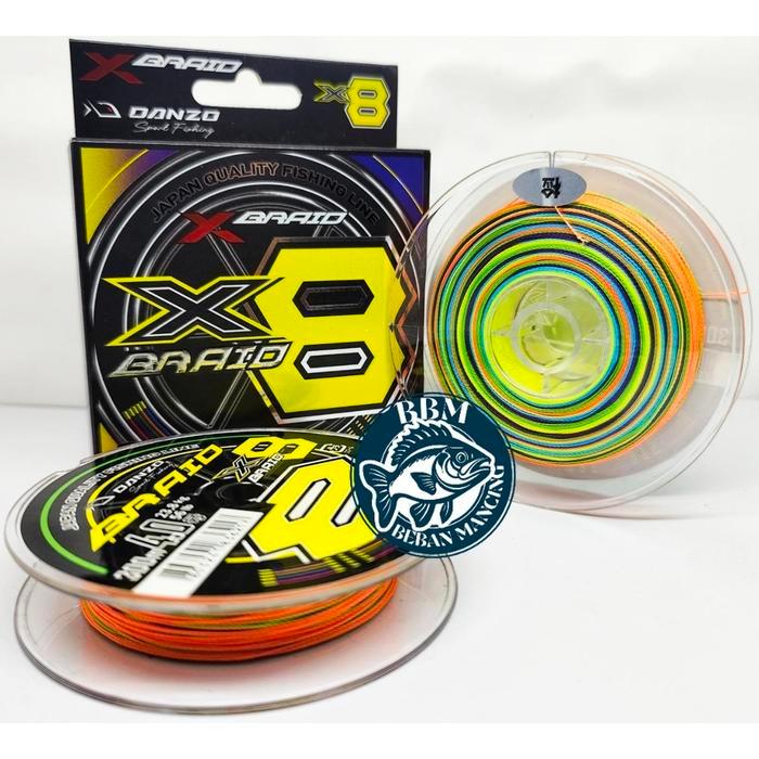 Senar Benang Pancing PE DANZO XBRAID X8 300 Meter (PE 0.8 - PE 4) Strong Murah