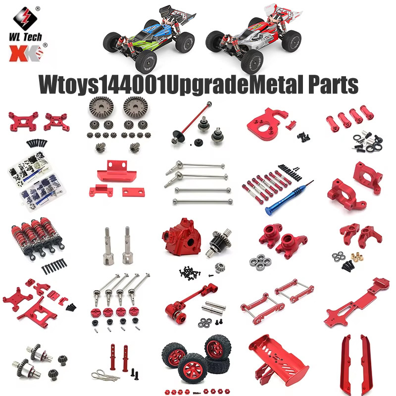 Suku Cadang Aksesori Mobil RC WLtoys 144001 144010 124016 124017 124018 124019: As Roda Belakang Met