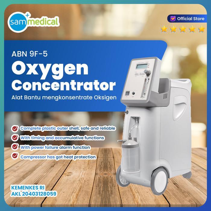 ABN Oxygen Concentrator 5lpm 9F-5 / Tabung Oksigen Elektrik 5liter / Alat Konsentrator Oksigen