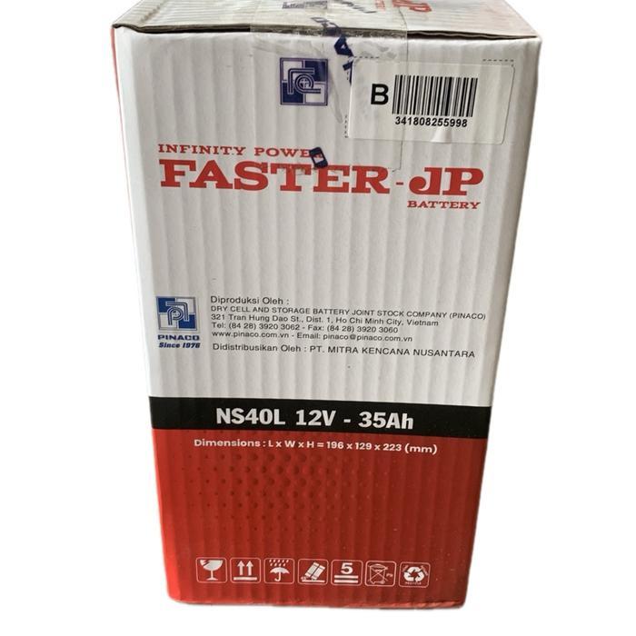 Aki mobil Faster NS40L 12v-35Ah