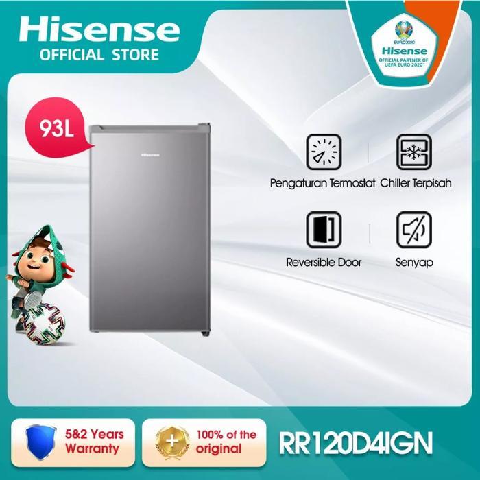 HISENSE KULKAS 1 PINTU RR120D4IGN SILVER