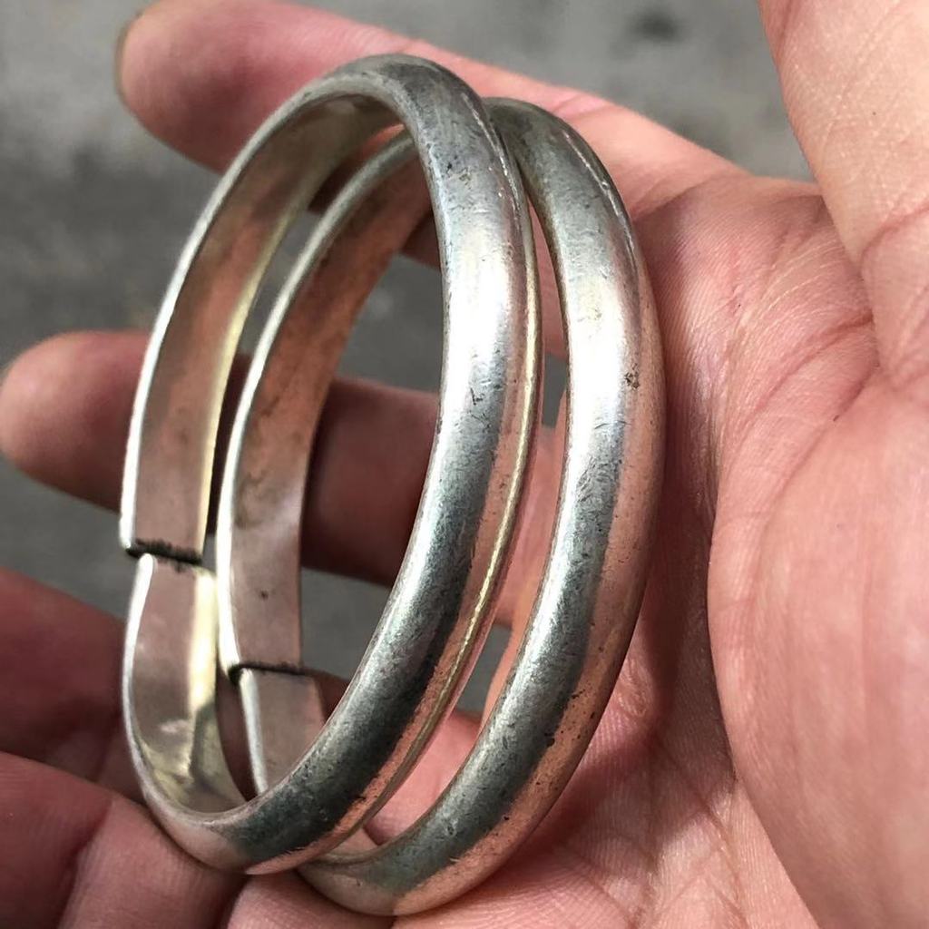 Wholesale Tibetan Silver Miao silver bracelet national style Dragon Phoenix blessing Silver Bracelet