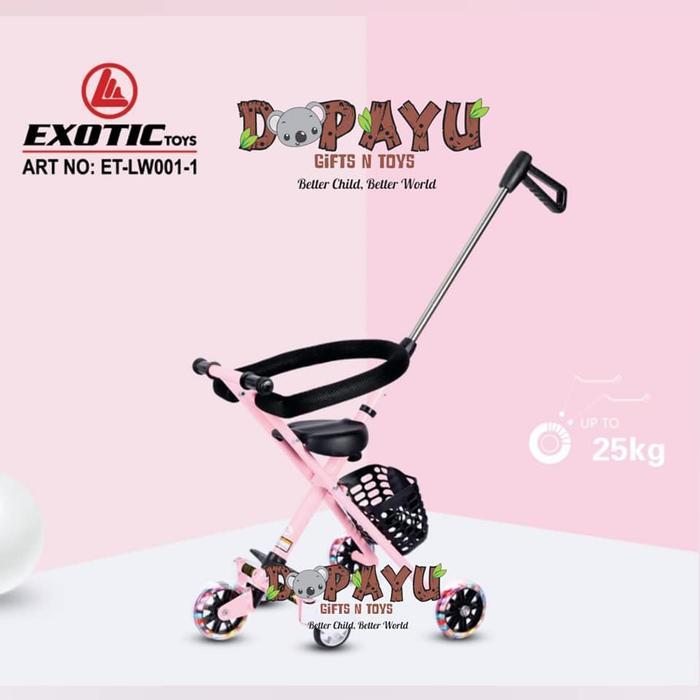 Top MAGIC STROLLER EXOTIC ET LW001 TRIKE TRAVELLER LW-001 STROLER 5 RODA