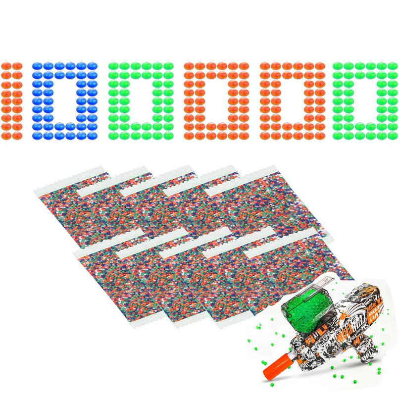 for Gel Water Blaster Ammo Splat Gun Refill 7-8 mm Blasters Bullets Mix Colour Eco Friendly Water