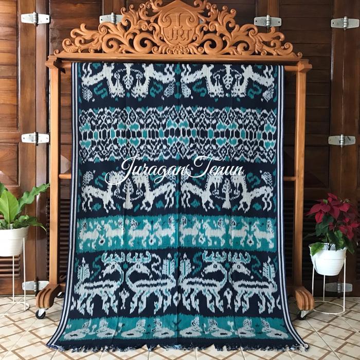 Tenun Blanket Rusa Sumba Hijau